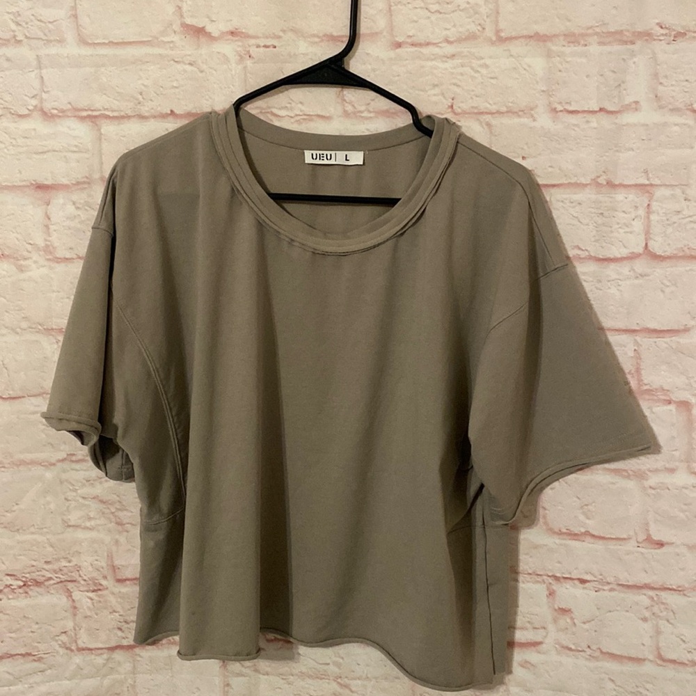 UEU cropped oversized tee